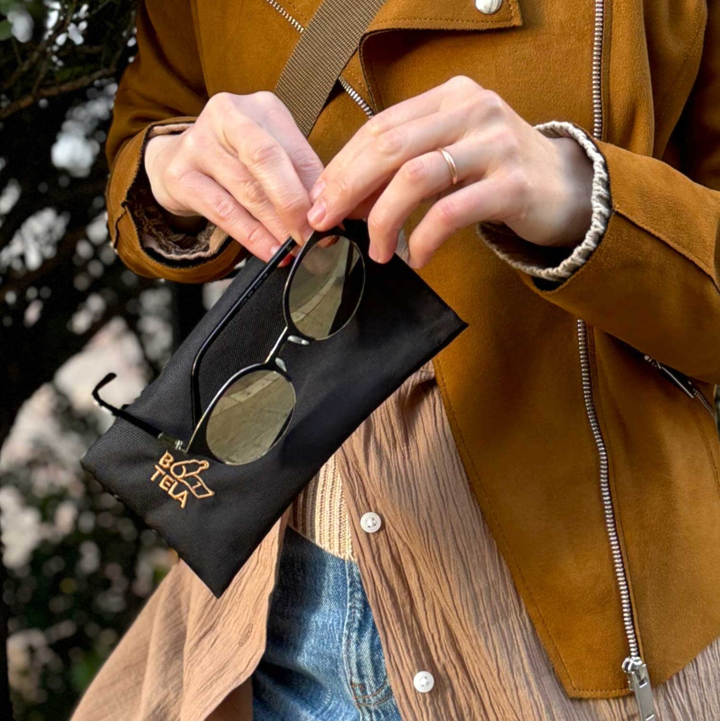 Estuche porta anteojos sustentable