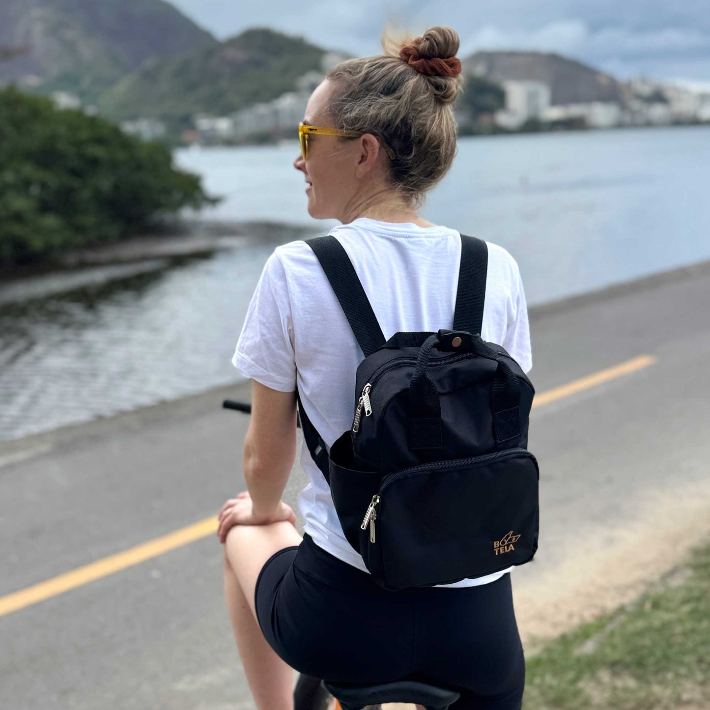 Mochila Cartera Sustentable Negra