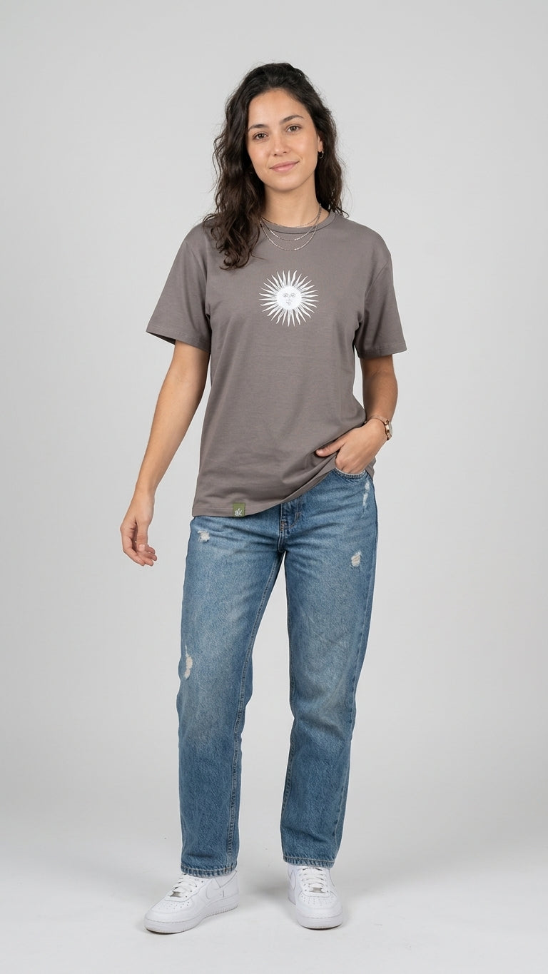 Remera sustentable Gris unisex