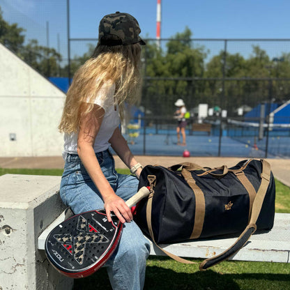 Bolso de viaje/deporte sustentable negro