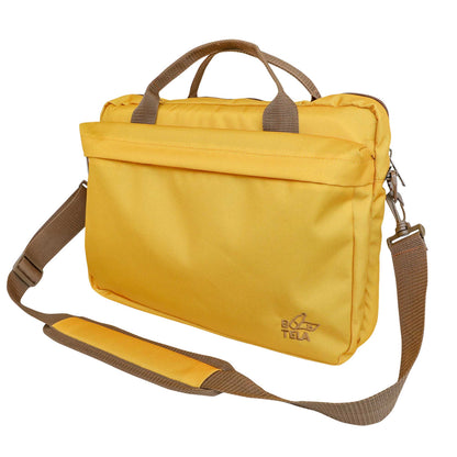 Bolso notebook 13 y 14 pulgadas sustentable amarillo