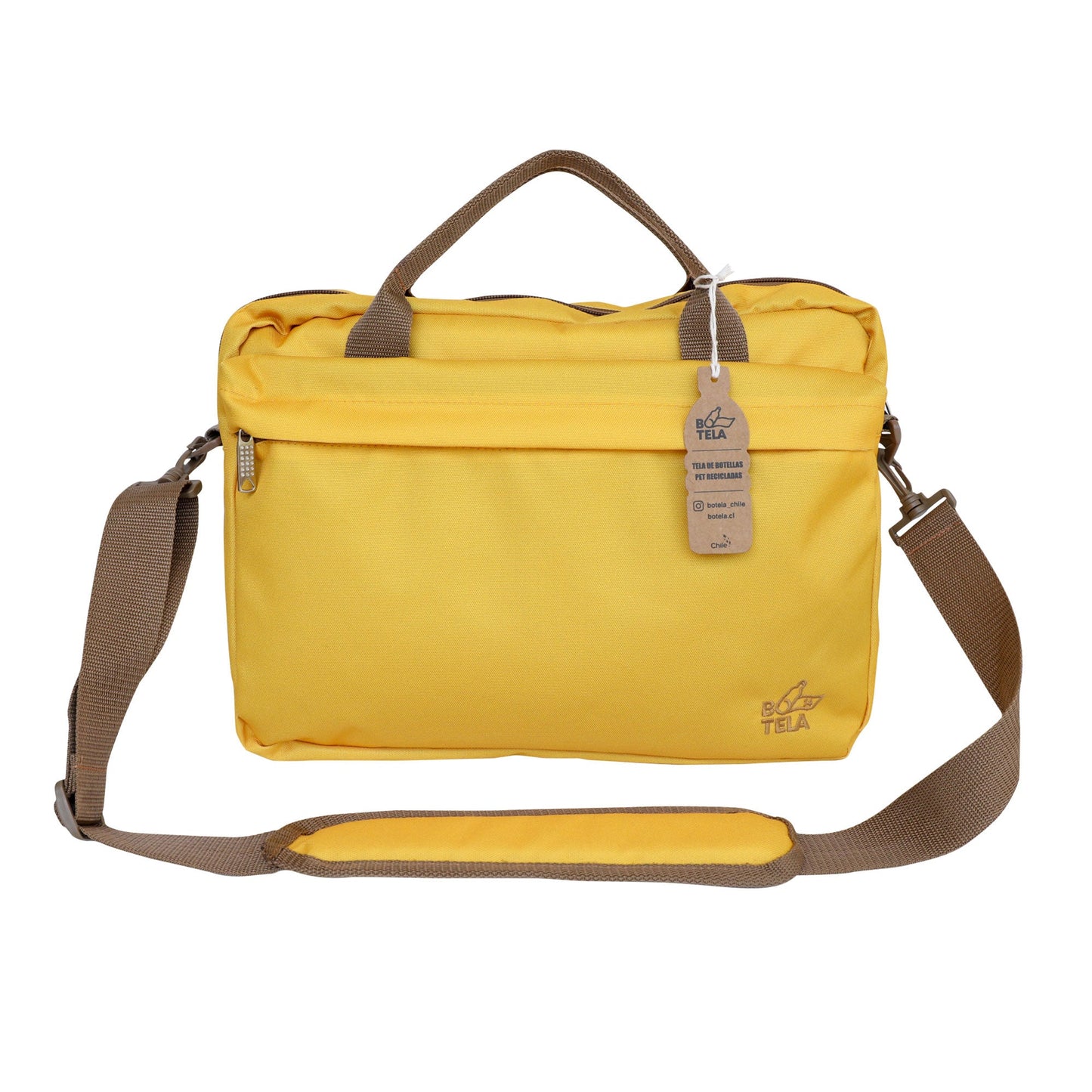 Bolso notebook 13 y 14 pulgadas sustentable amarillo