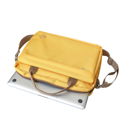 Bolso notebook 13 y 14 pulgadas sustentable amarillo