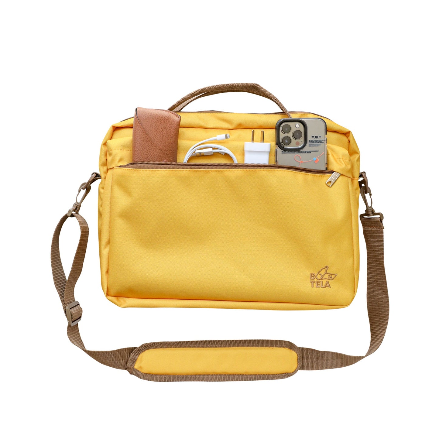 Bolso notebook 13 y 14 pulgadas sustentable amarillo