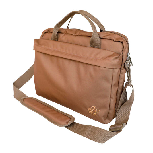 Bolso notebook 13 y 14 pulgadas sustentable café