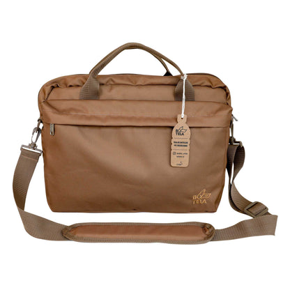 Bolso notebook 13 y 14 pulgadas sustentable café