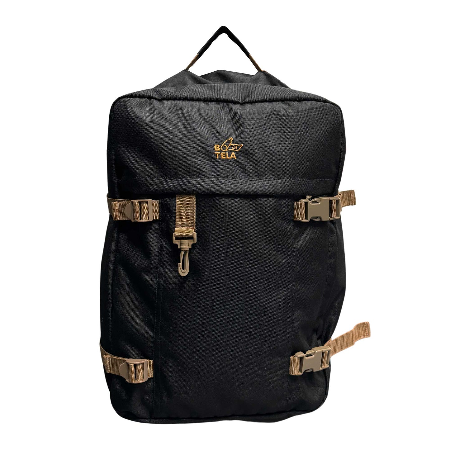 Mochila sustentable de viaje negra