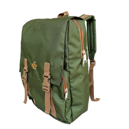 Mochila cuadrada sustentable para notebook 13" - 15.6" verde