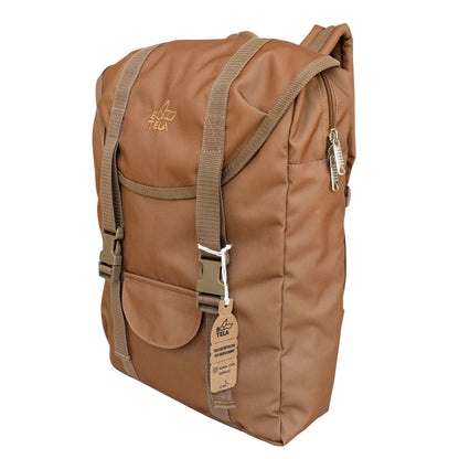 Mochila curva sustentable para notebook 13" - 15.6" marrón claro