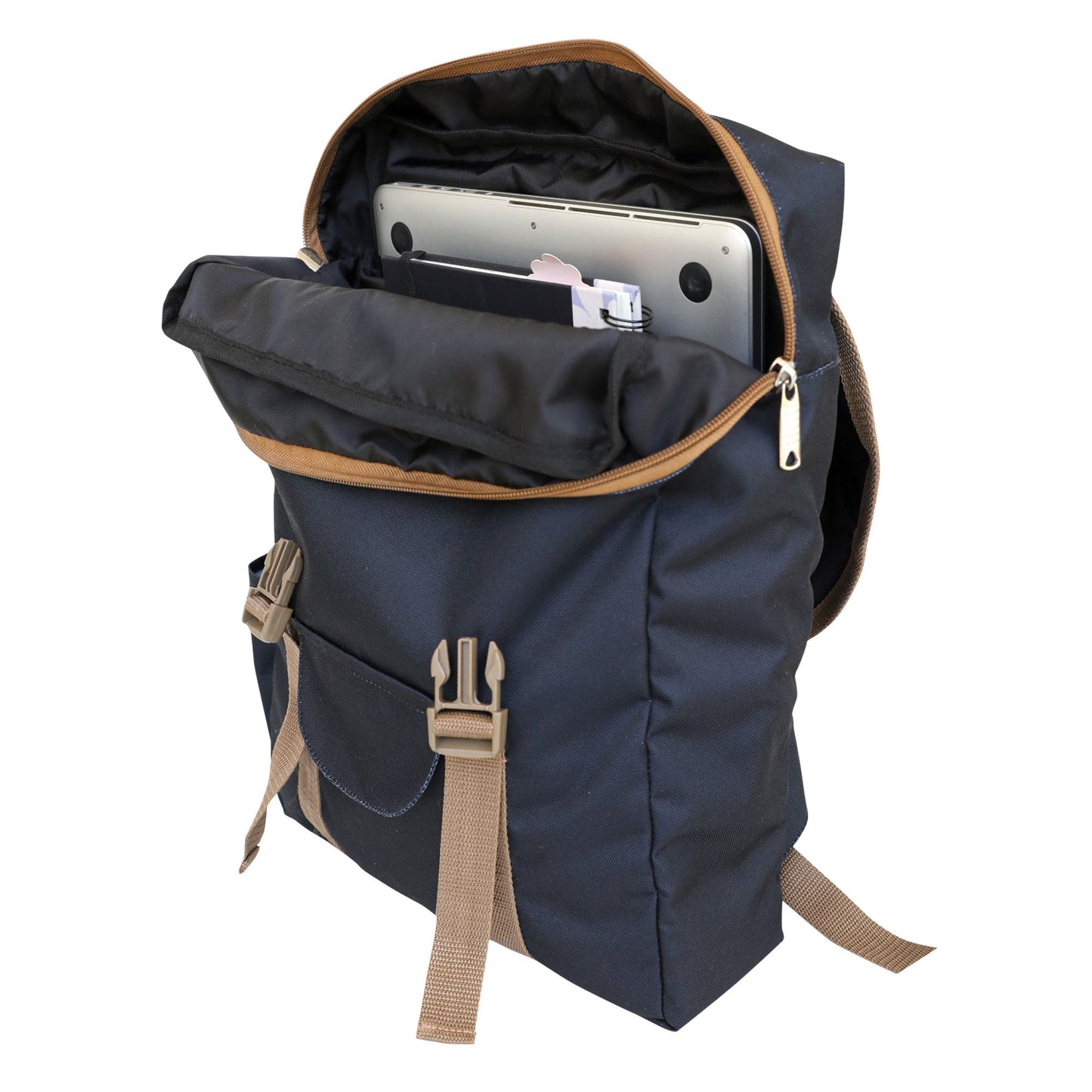 Mochila curva sustentable para notebook 13" - 15.6" negra