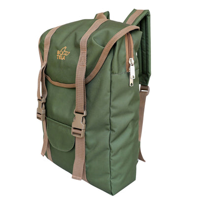 Mochila curva sustentable para notebook 13" - 15.6" verde