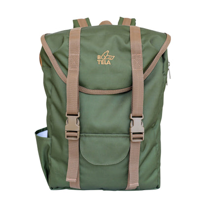 Mochila curva sustentable para notebook 13" - 15.6" verde