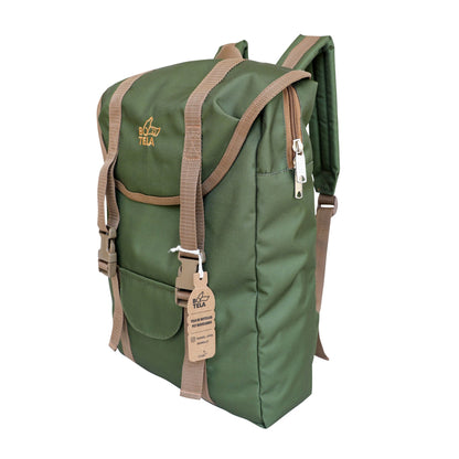 Mochila curva sustentable para notebook 13" - 15.6" verde