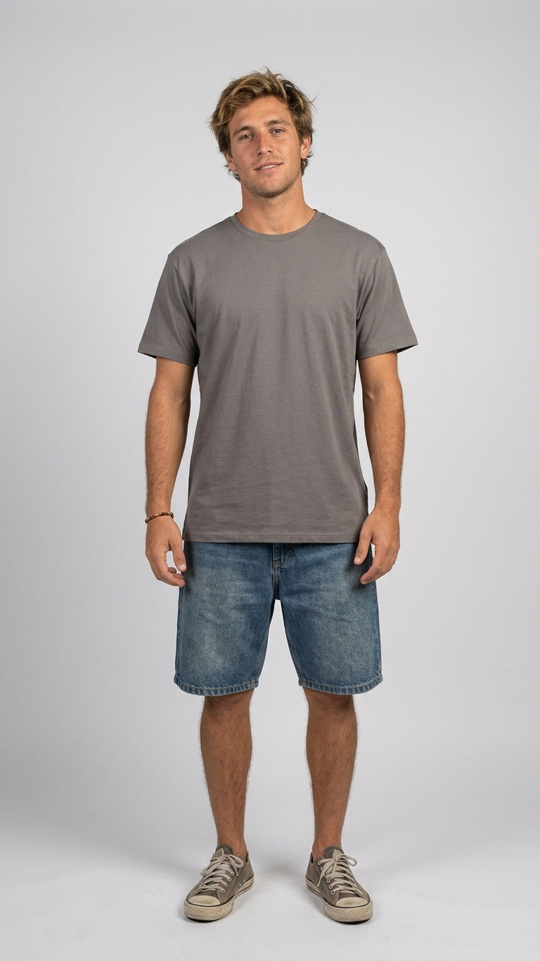 Remera sustentable Gris unisex
