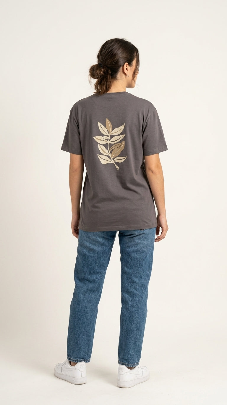 Remera sustentable Gris unisex