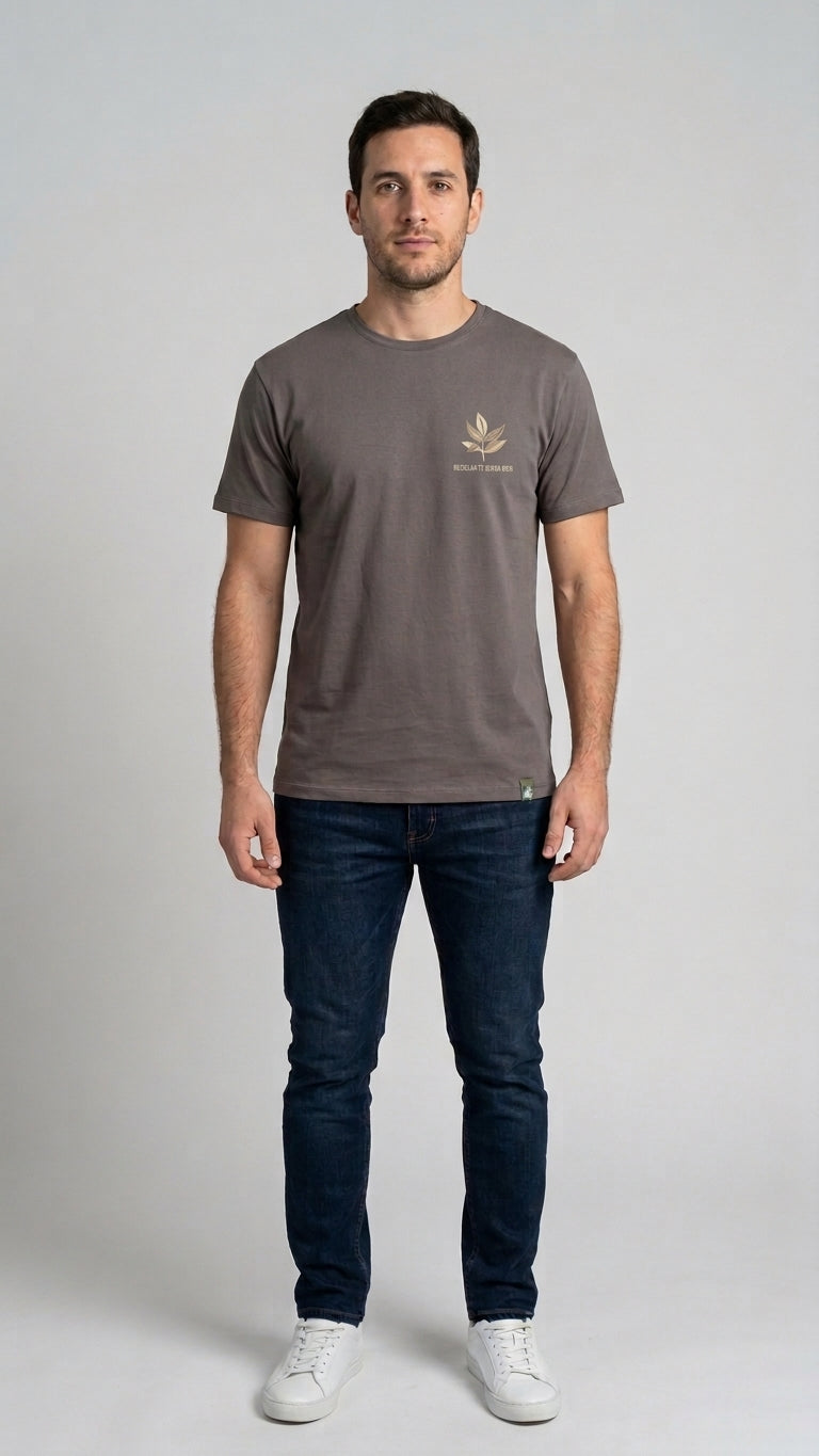Remera sustentable Gris unisex