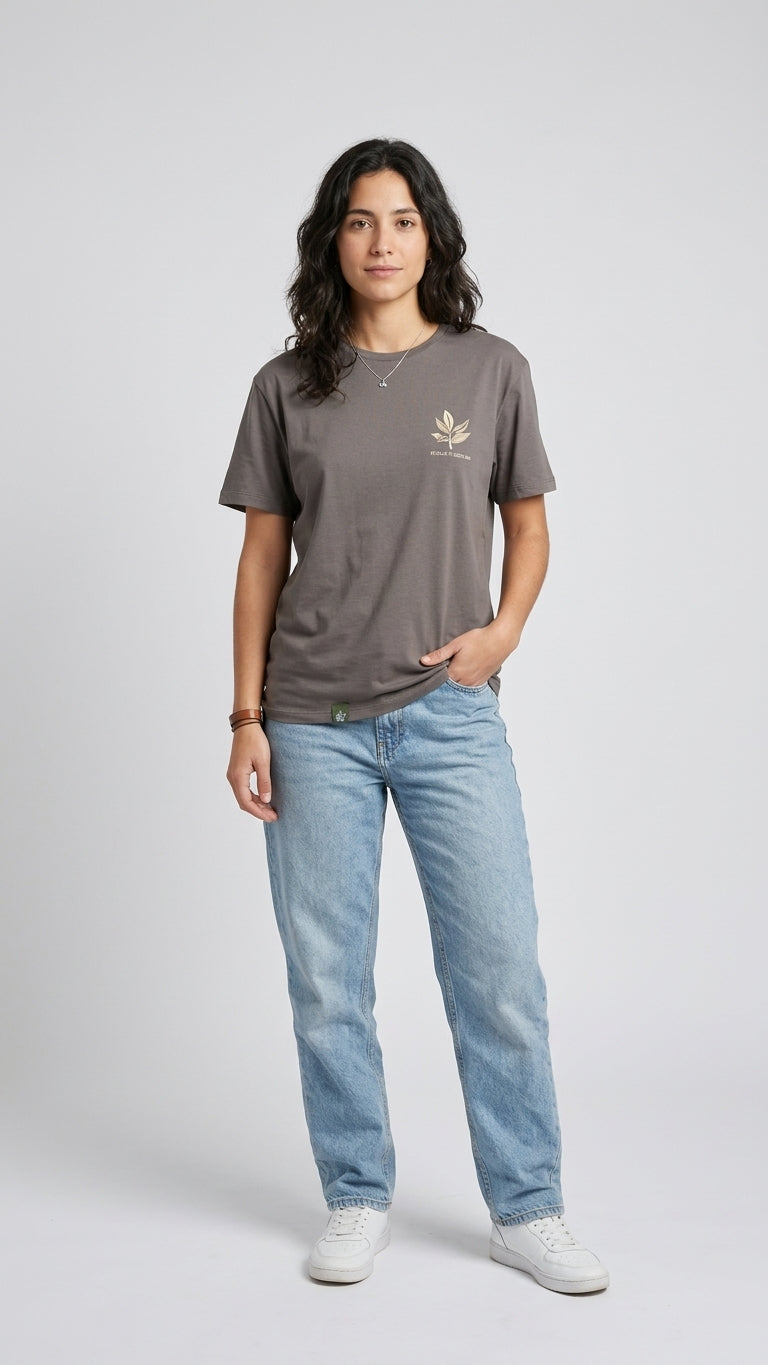 Remera sustentable Gris unisex