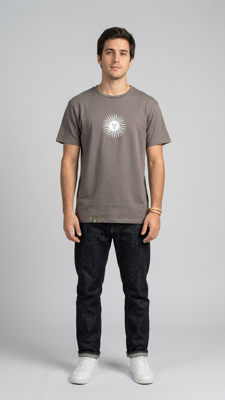 Remera sustentable Gris unisex