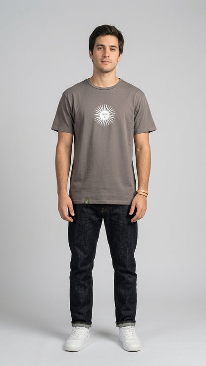 Remera sustentable Gris unisex