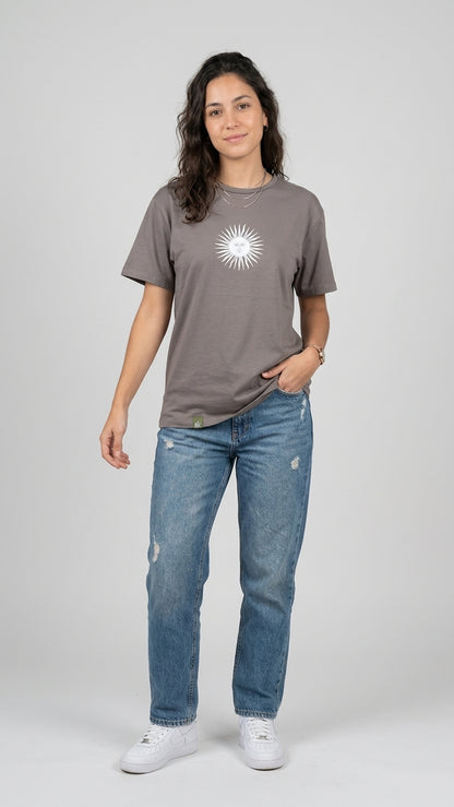 Remera sustentable Gris unisex