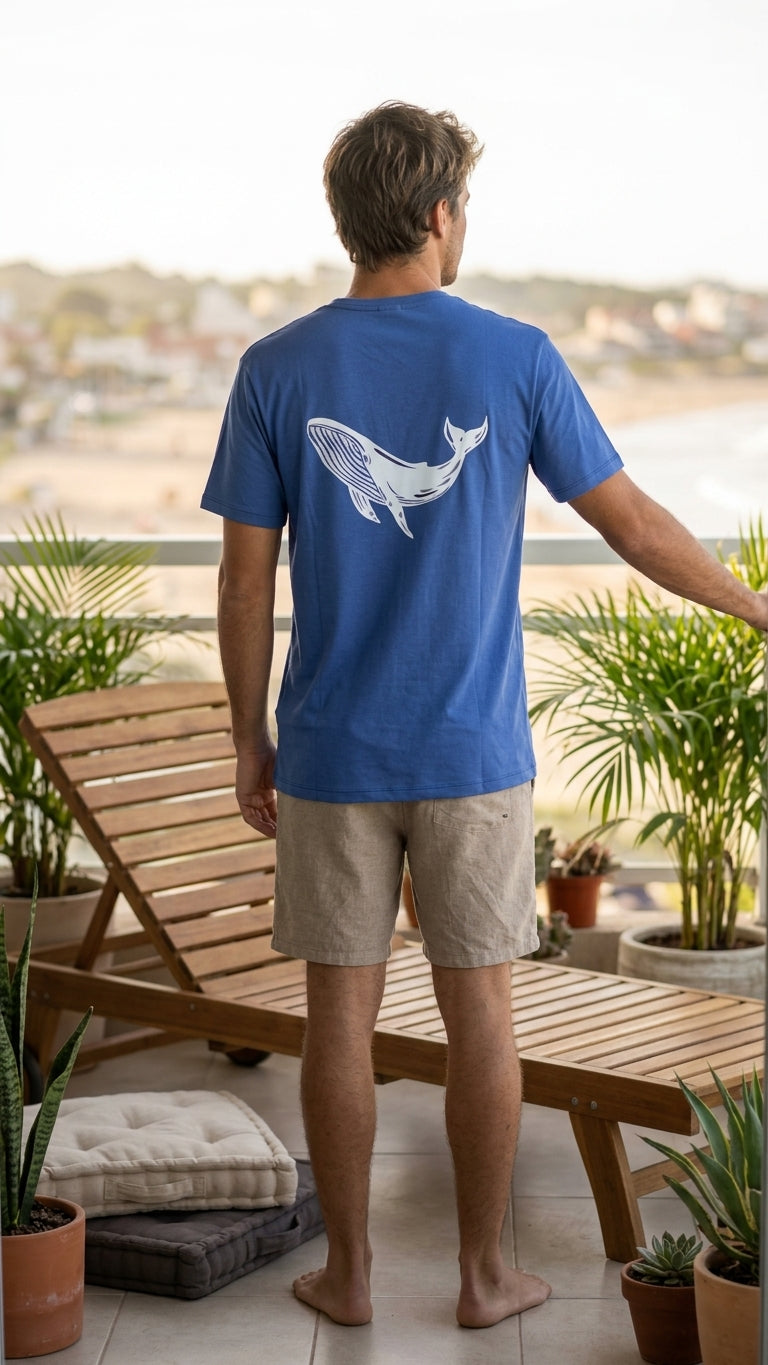 Remera sustentable Azul unisex
