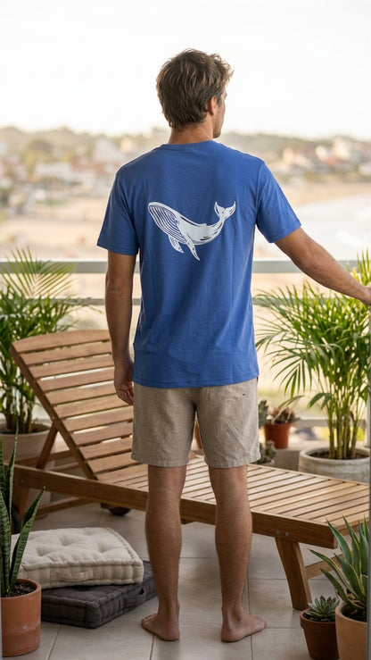 Remera sustentable Azul unisex
