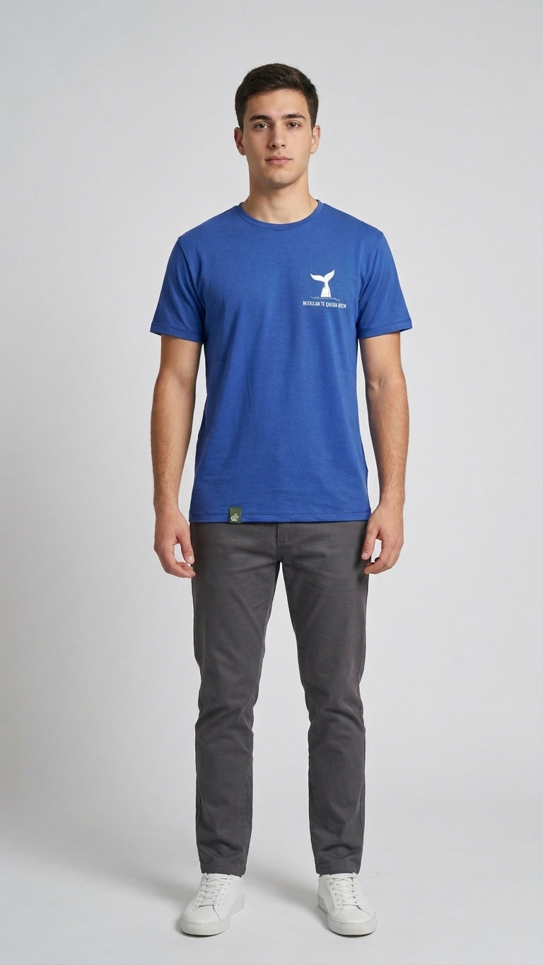 Remera sustentable Azul unisex