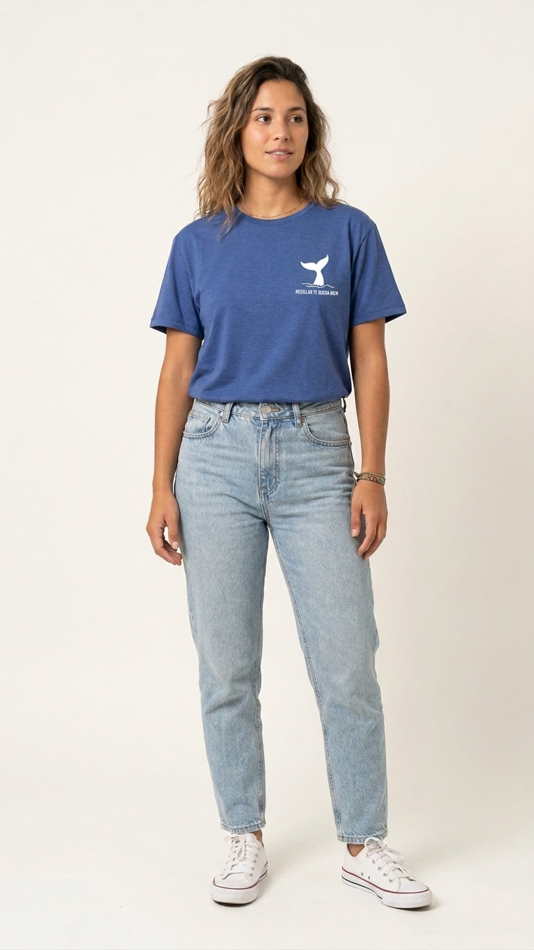 Remera sustentable Azul unisex