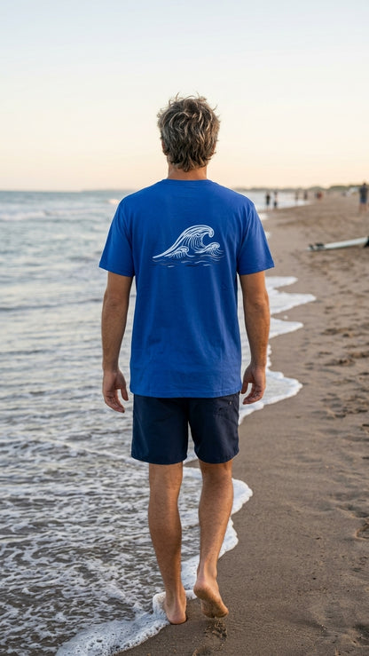 Remera sustentable Azul unisex