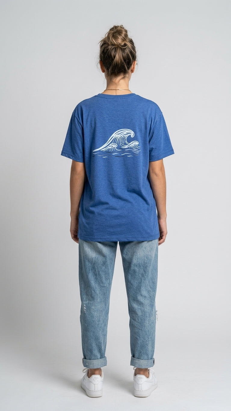 Remera sustentable Azul unisex