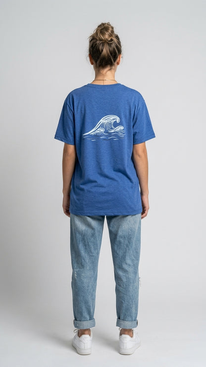 Remera sustentable Azul unisex