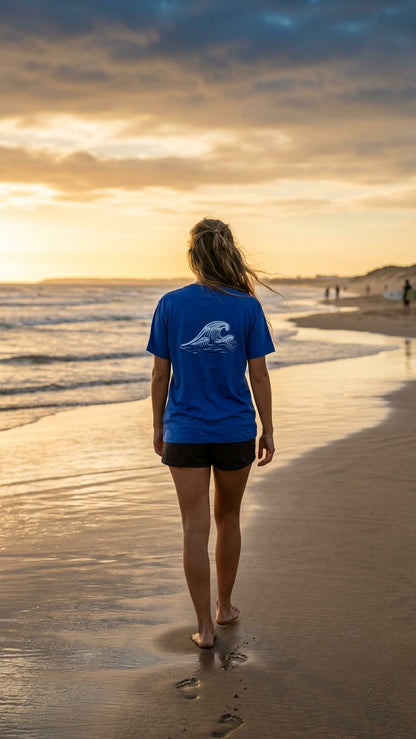 Remera sustentable Azul unisex