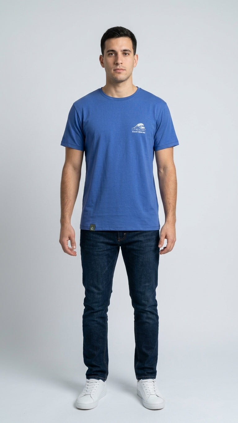 Remera sustentable Azul unisex