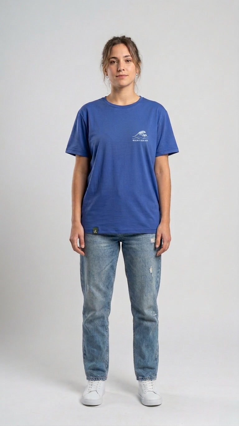 Remera sustentable Azul unisex