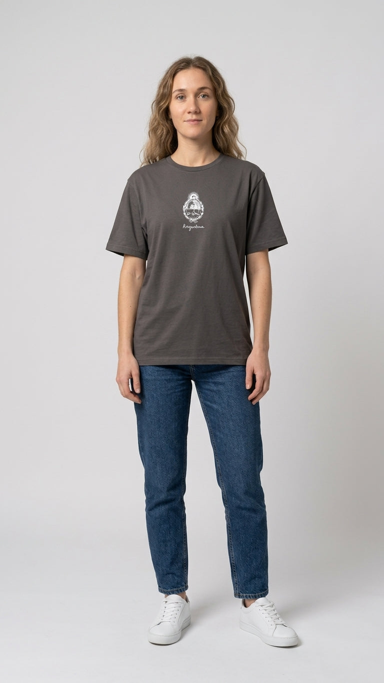 Remera sustentable Gris unisex